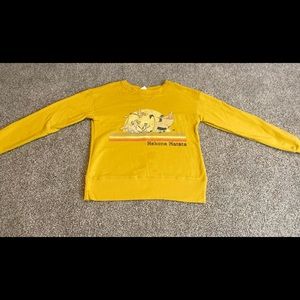 Disney Lion King cropped sweatshirt.